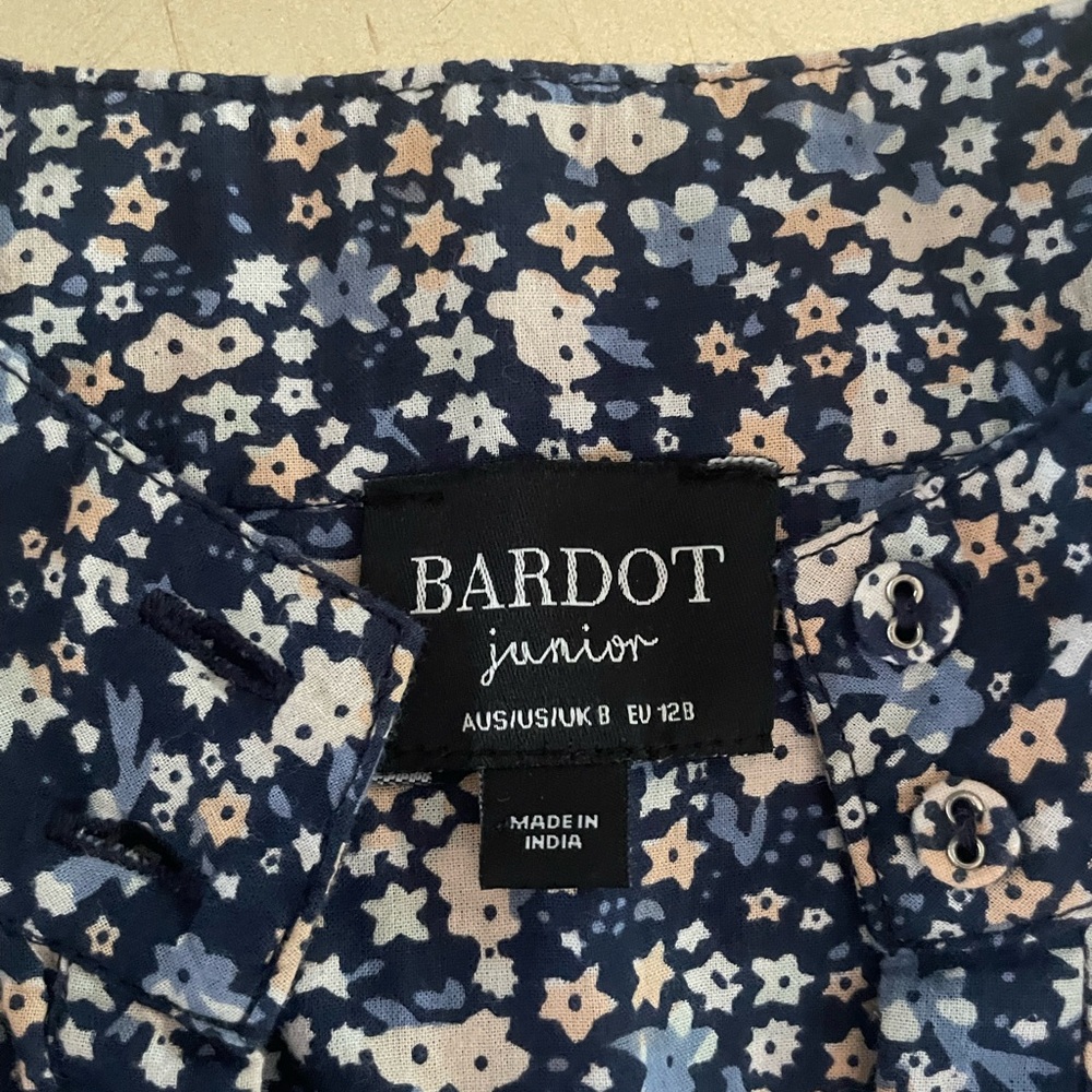 Floral Kids Dress - Blue and Pink